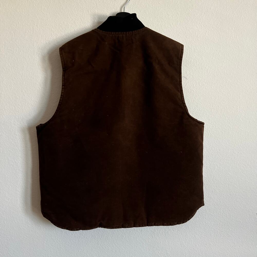 Carhartt V02 Dkb Brown Work Wear Vest - Gem